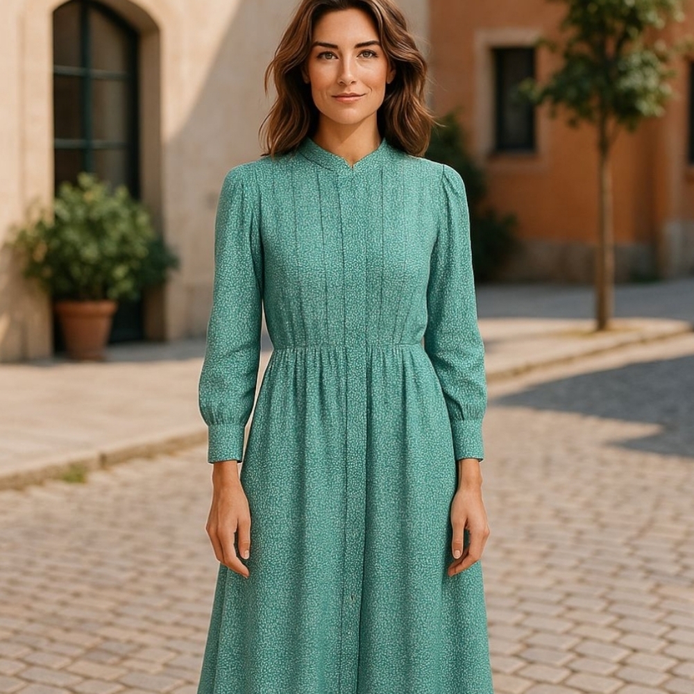 Brooks Brothers Green Maxi Dress